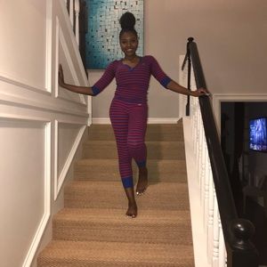 Christmas Colored Pj Set ( Blue & Red)